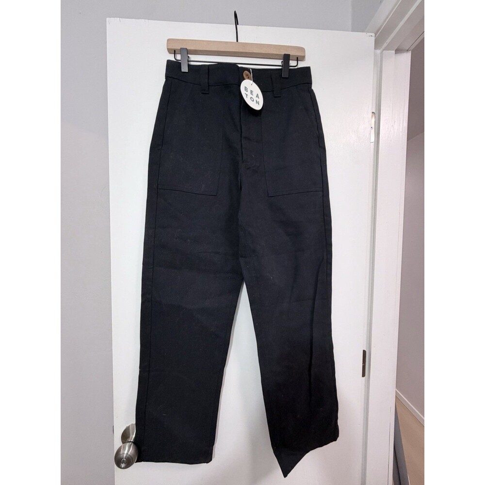 Beaton Thick Cotton Black Pants Size 8 New with Tags Made in Canada